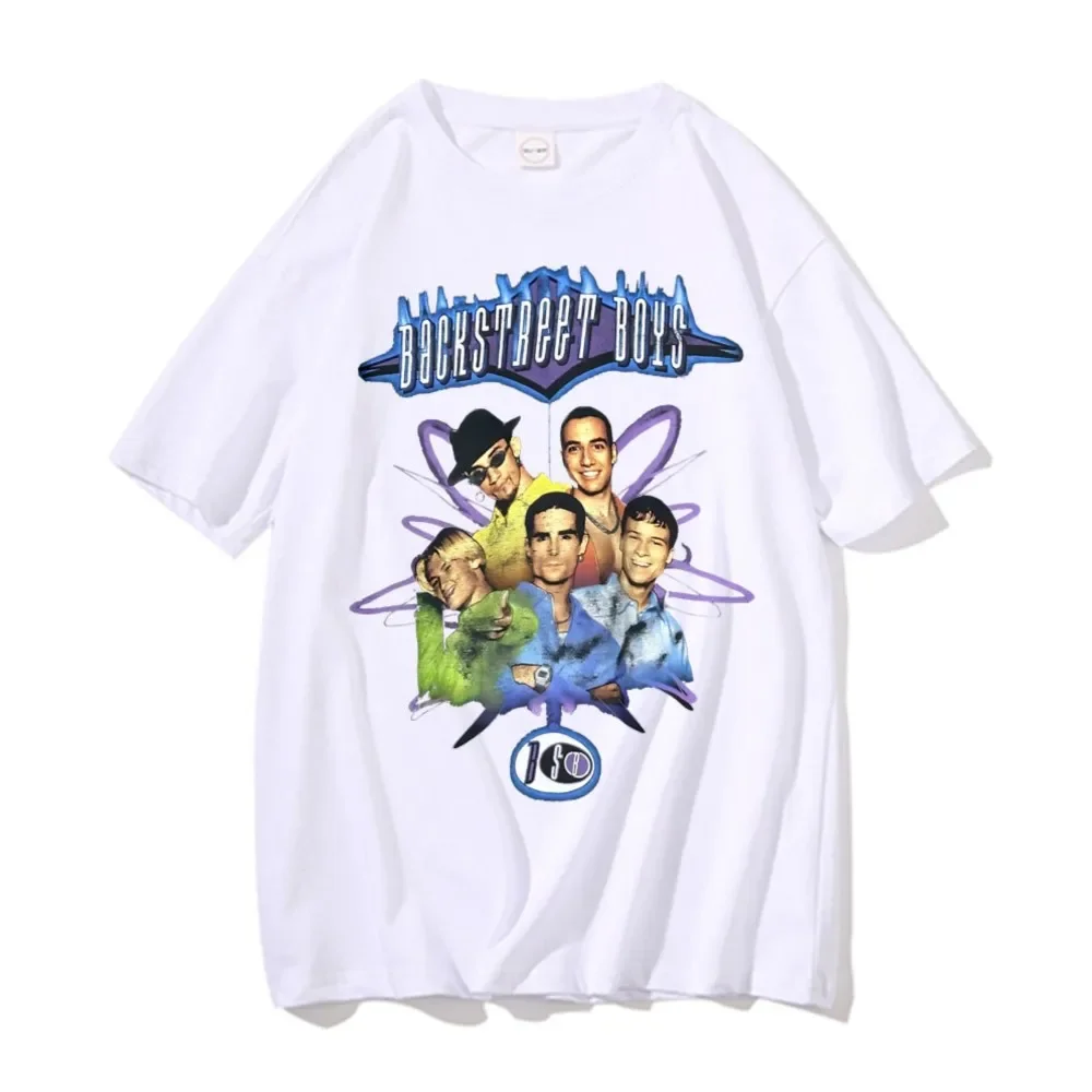 Backstreet Boys Tshirt Men Women Fashion Oversized T-shirts Male Gothic Vintage Streetwear Pop Music Boy Band Bsb Group T Shirts