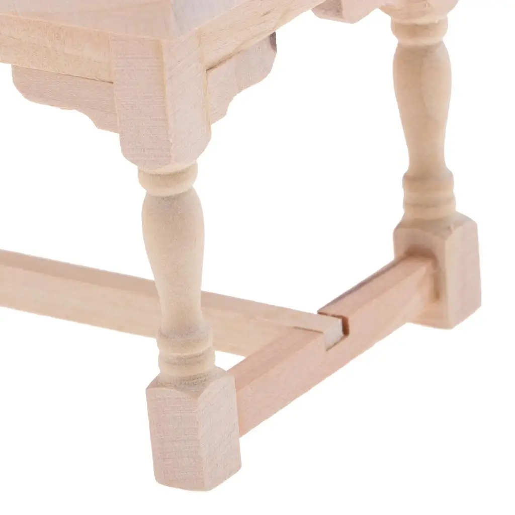 

Миниатюрный деревянный журнальный столик, модель 1:12, аксессуар для кукольного домика, для оформления комнаты куклы