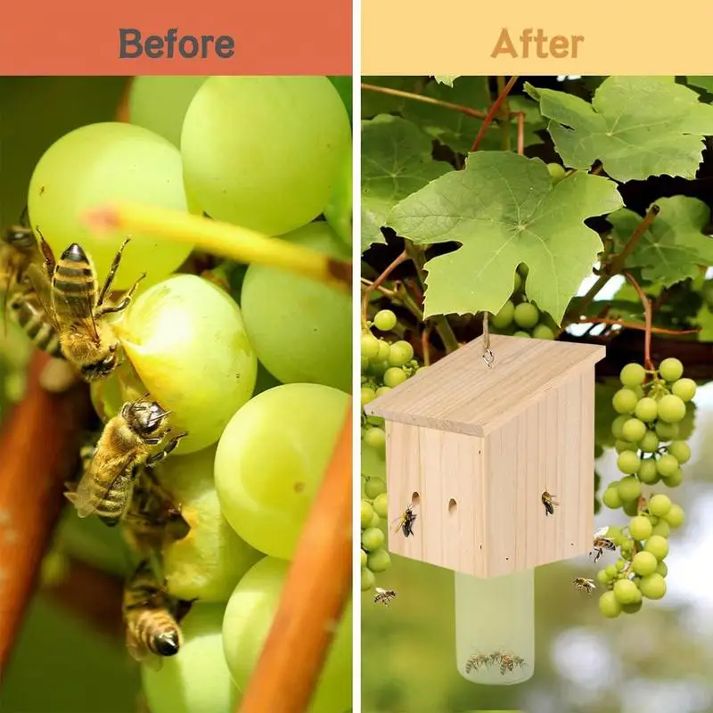 Carpenter Bee Traps For Outside Wood Carpenter Bee Trap For Outside Nature Rustic Catching Device For Outdoor Orchard Farm