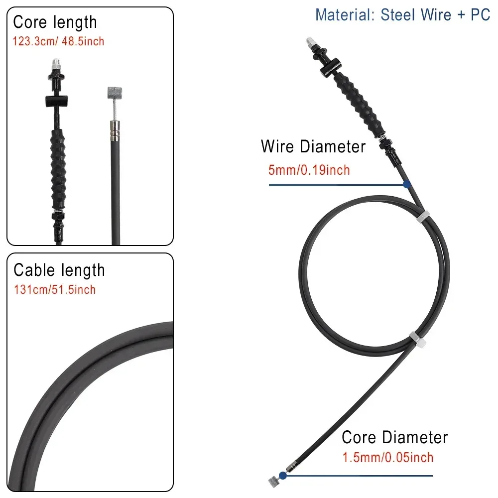 

For Ninebot Max G30 Series Brake Cable Parts Brake Cable for Seamless Integration Wear Resistant Materials E-scooter Accessories
