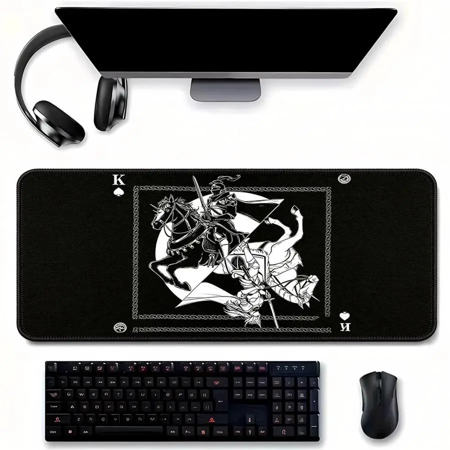 Knight Playing Card Art Mouse Pad Game Console Pad Computer Laptop Pad office Pad Keyboard Mouse Pad Desk accessories overlock