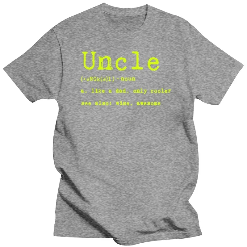 Uncle Definition T Shirt Funny Family Brother Gift Adult Humor Graphic Cotton Streetwear Short Sleeve Birthday Gifts T-shirt