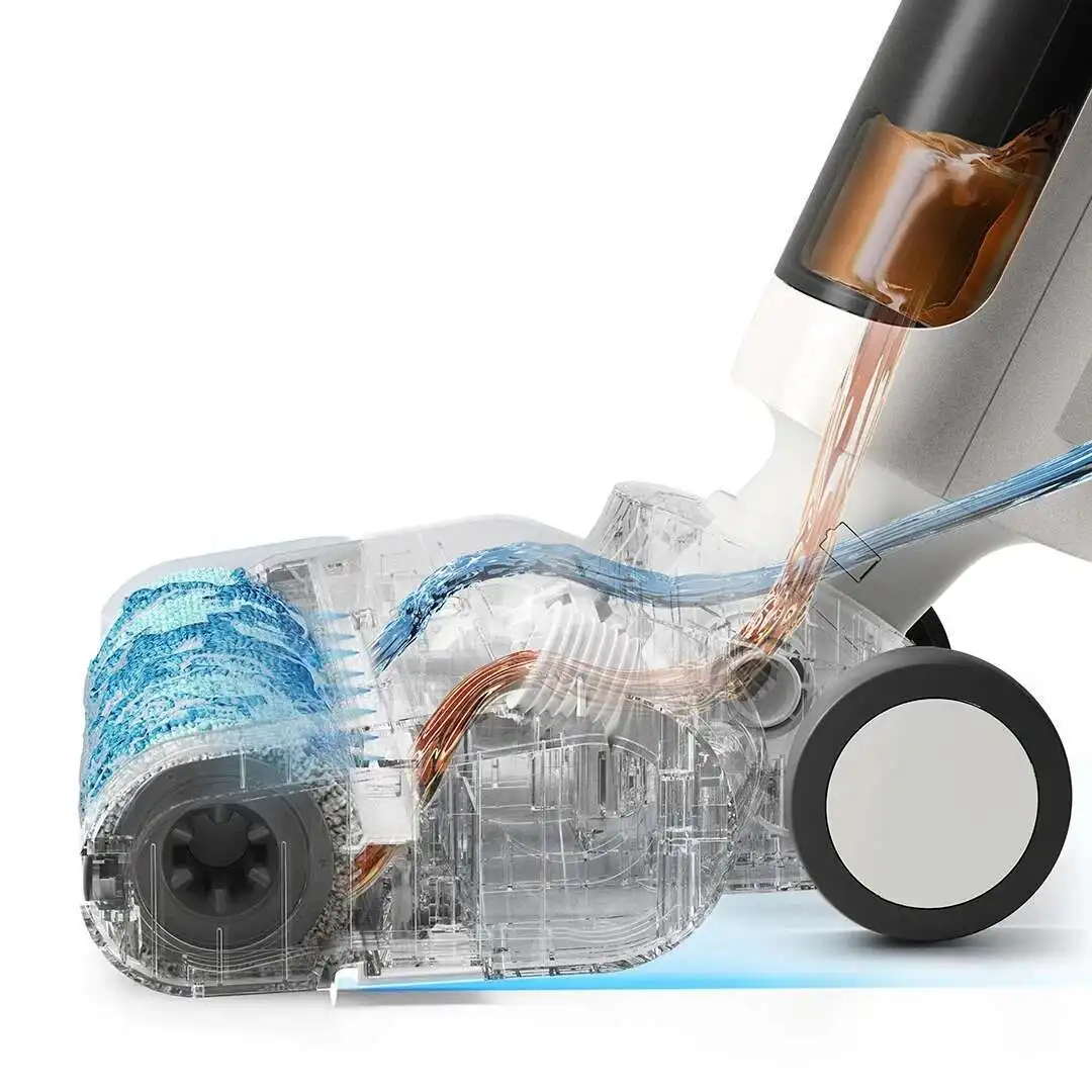 XIAOMI MIJIA Kabelloser Bodenreiniger 4C Anti-Tangle Nass- und Trockensauger Home Selbstreinigende Raupenwalzenbürste Wischen D304