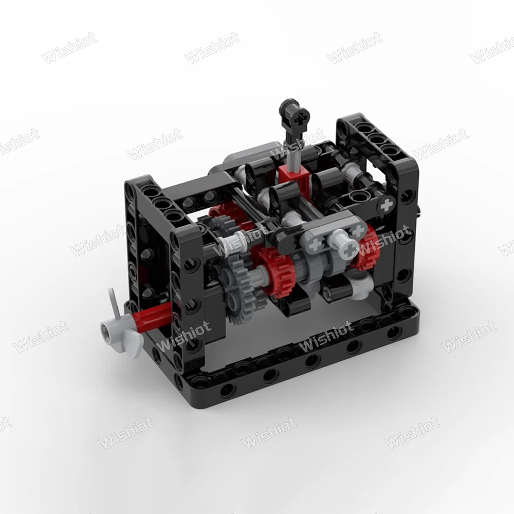 Bloques de construcción Manual, caja de cambios de 6 velocidades, modelo MOC, Kit de transformación de coche técnico, motores de potencia, juguetes de montaje creativos, regalo para niños