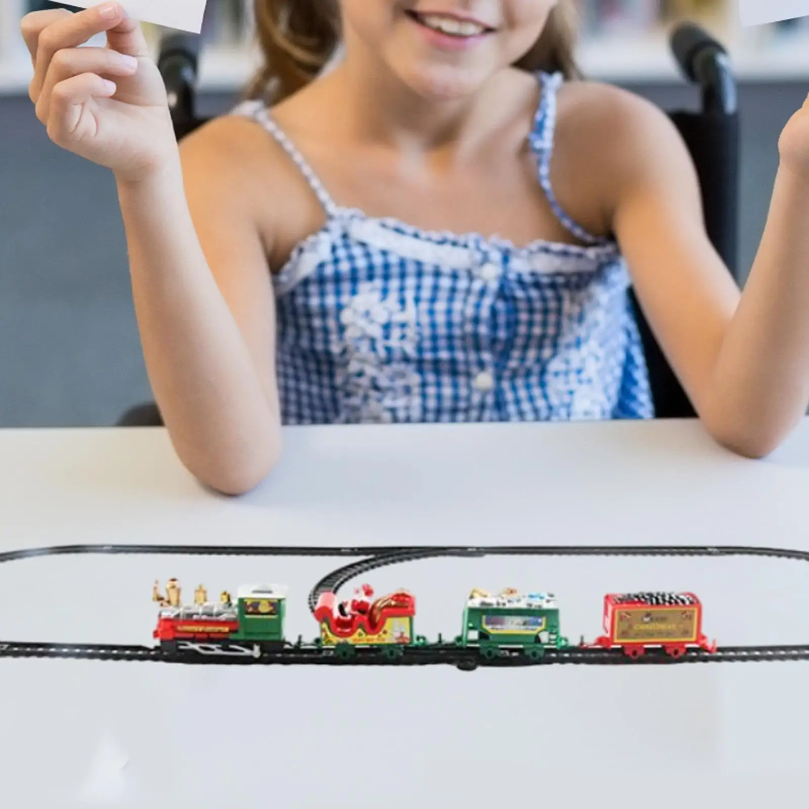 Christmas Train Set with Railway Track for Age 3 4 5 6 Years Kids Children