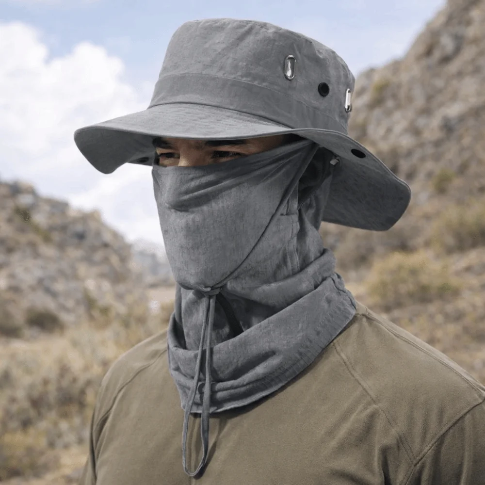 

Солнцезащитная кепка для мужчин, быстросохнущая, дышащая, с защитой от УФ-излучения, складная, с защитой для шеи, для рыбалки