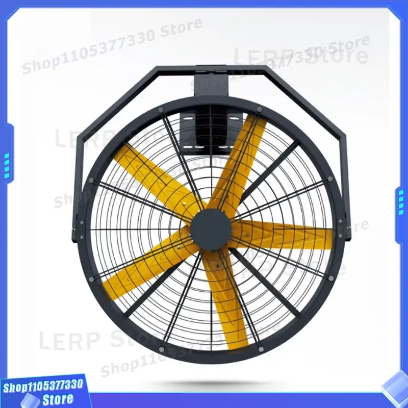 Heavy Duty 220V AC Industrial Wall Mounted Exhaust Fan Aluminum Alloy Permanent Magnet Synchronous Motor 3 Speed Outdoor