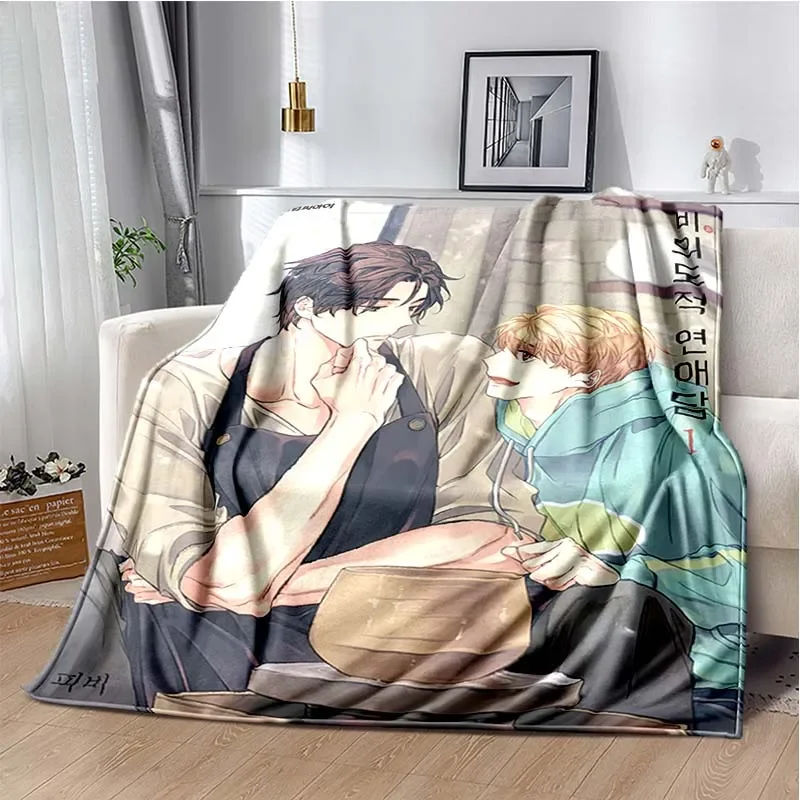 

Unintentional Love Story Flannel Blanket Korean Anime Cute Soft Warm Blanket for Bed Bedroom Sofa Picnic Blanket Exquisite Gift