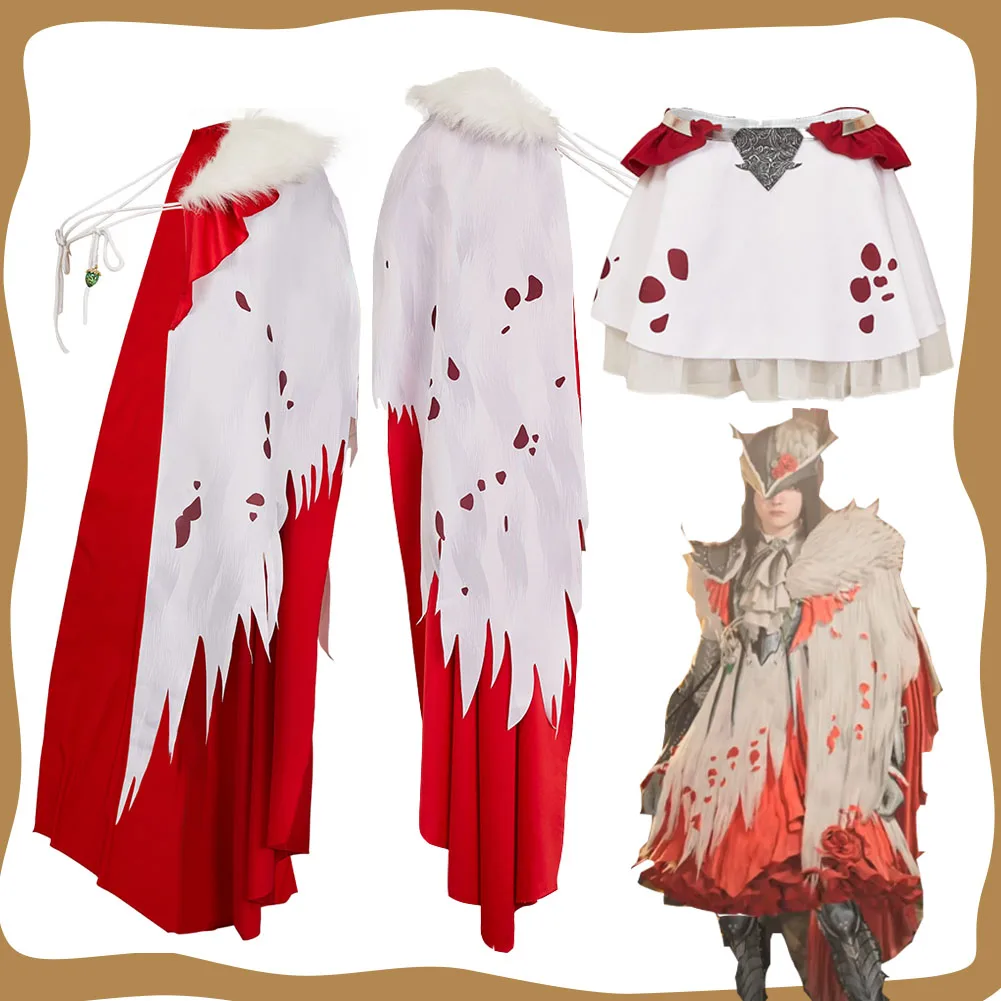 

2025 Anime Game Monster Lala Barina Cosplay Costume Adult Fantasy Cloak Skirt Disguise Outfits Halloween Carnival Party Cos Suit