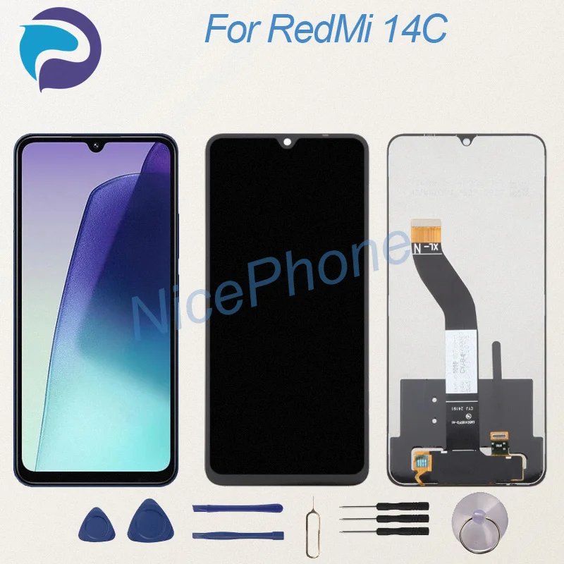 Test Before Ship For RedMi 14C Display Touch Screen Digitizer Panel Assembly Lcd Screen 2411DRN47C, 2409BRN2CA/CG/CY 14C Screen
