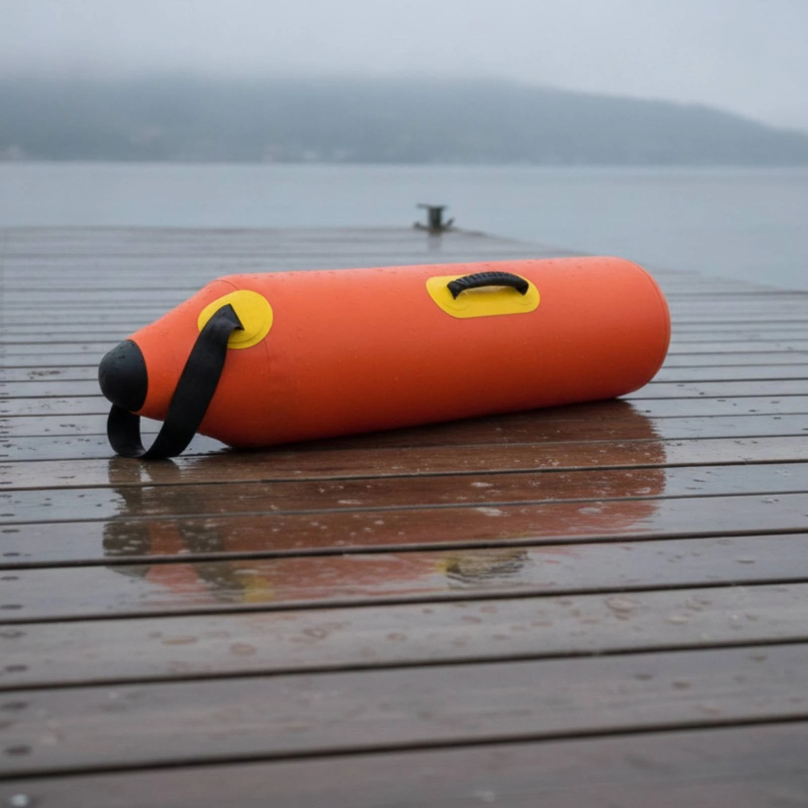 

Buoy with Handles Orange Inflatable Buoy High-Visibility Portable for Hunters, Outdoor Hunting, Spearfishing