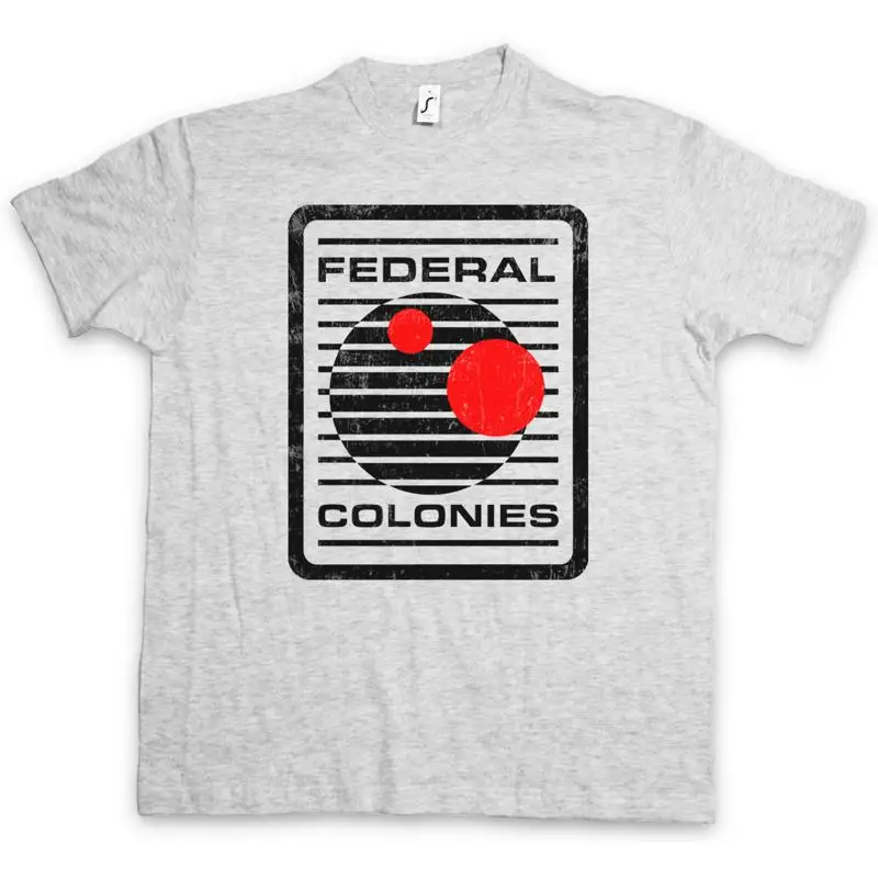 FEDERAL COLONIES Äì Total Movie Arnold Recall Schwarzenegger Douglas DistopyT-Shirt