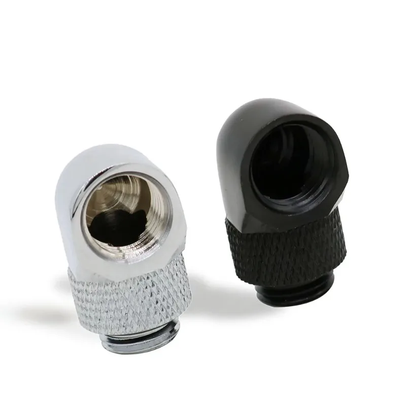 

1pcs G1/4 Thread Rotating 90 Degree Elbow Fitting Adapter Rotary Fitting Water Cooled Connector for PC Water Cooling System