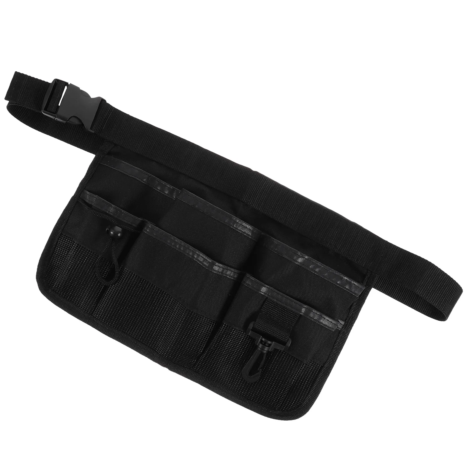 

Cleaning Apron 6 Pockets Adjustable Belt Black Waterproof Tool Bag Utility Pouch Gardening Storage Portable Work