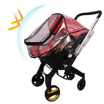 Kinderwagen Wetterschutz Leichter Wetterschutz mit seitlicher Belüftung Kinderwagen Zubehör vor Staub schützen Schnee klar