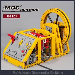 MOC Building Blocks GBC Module Switchless Pneumatic Machine DIY Technology Bricks Assembly Creative Toys Collection Display Gift