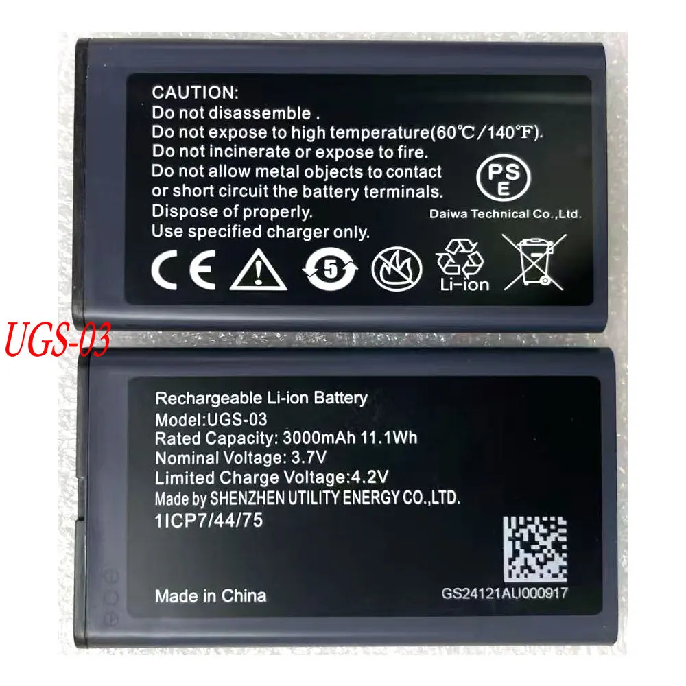 Новый высококачественный сменный аккумулятор UGS-03 3,7 В, 3000 мАч для портативного Wi-Fi 1ICP7/44/75