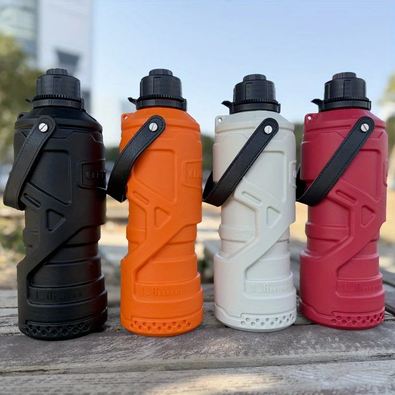 1.8 Liter/0.48 Gallon Portable Liquid Storage Tank - Cup-Shaped Emergency Fuel Tank with Built-In Nozzle, Vent, and Ergonomic Handle, Made of Durable Hdpe Plastic, Suitable for Cars, Motorcycles, Suvs, Portable Design, a Must-Have for Outdoor Adventures