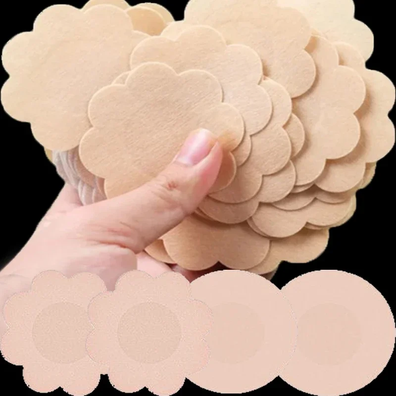 Women Safety Nipple Cover Stickers Sexy Breast Lift Tape Patch Intimates Female Self-Adhesive Invisible Bra Chest Nipple Padding image 2