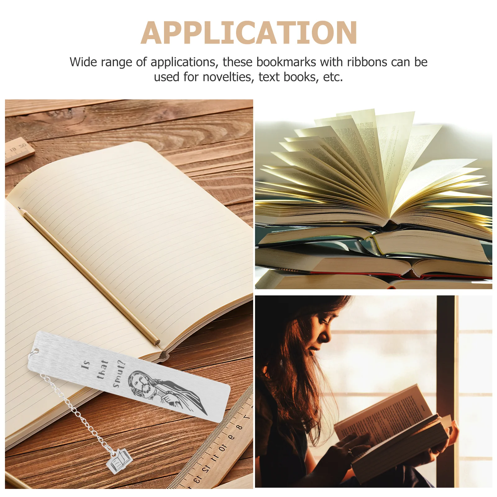 

2Pcs Stainless Steel Bookmark Vintage Inspirational Christian Book Lovers Gift Metal Markers for Students Readers Gifts