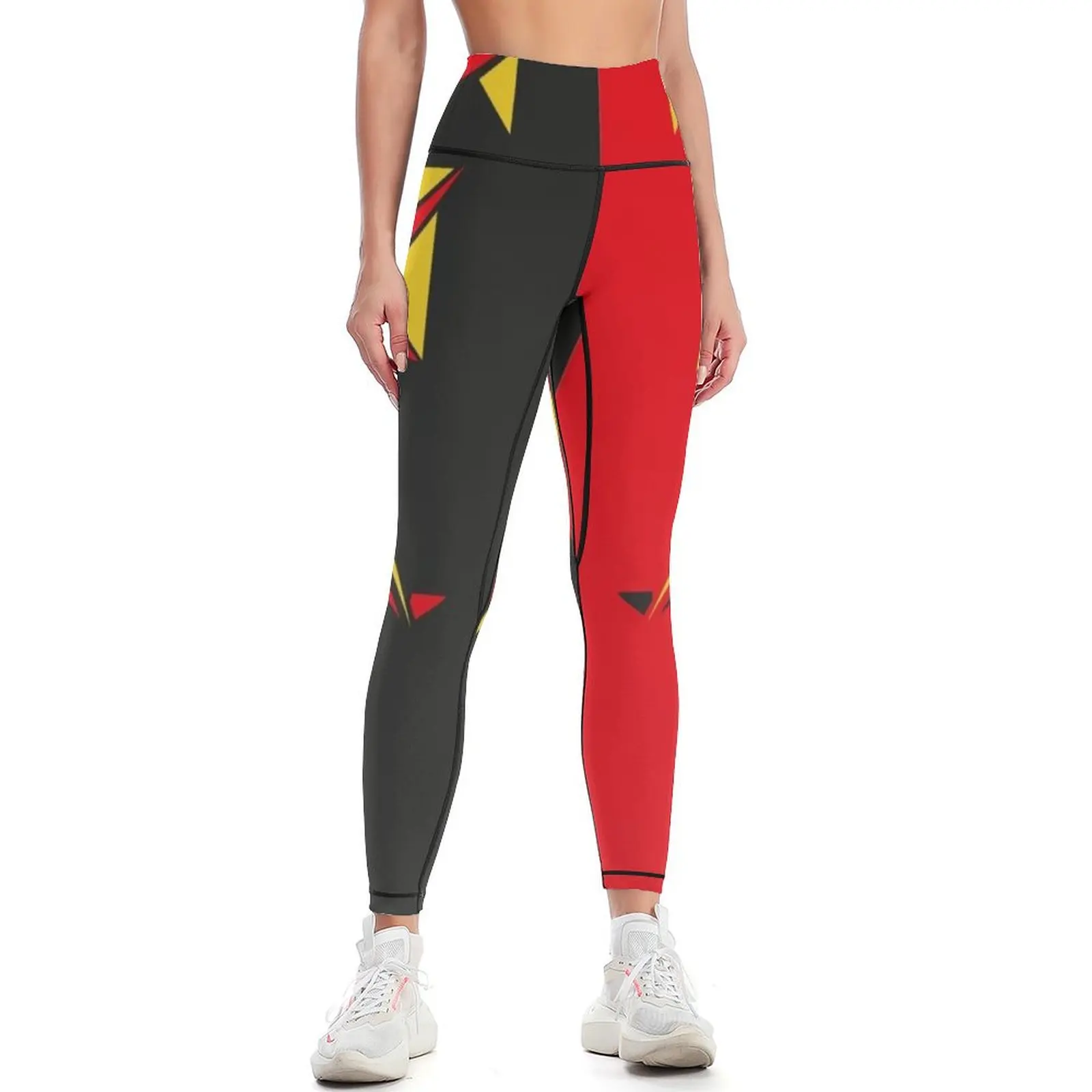 

Eddie Classic Red & Black Leggings Fitness woman Sports pants for Fitness clothing sporty woman push up Womens Leggings