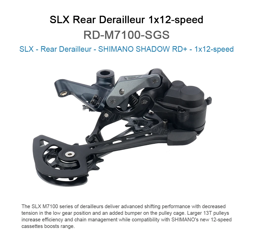 SHIMANO SLX Right Shift Lever 1X12 Speed SL-M7100-R SLX Rear Derailleur RD-M7100-SGS 12V Mountain Bike Transmission K7 MTB Kit