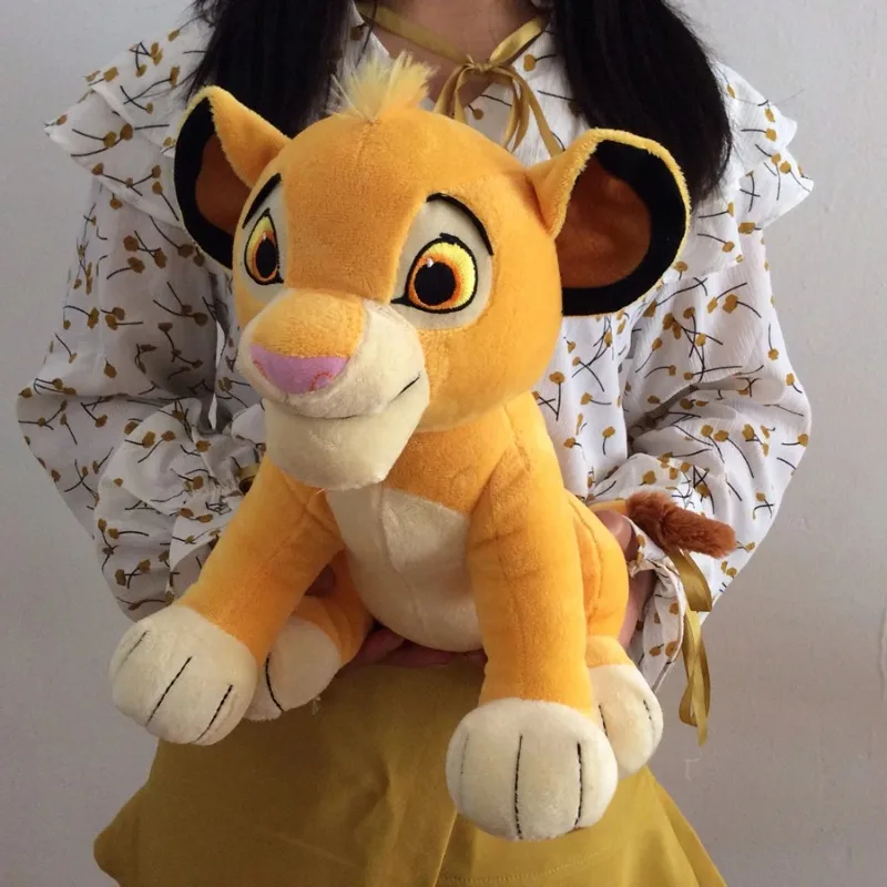 Nueva gran oferta de juguete de peluche de dibujos animados de Disney de 26cm, el Rey León Simba de 11,8 pulgadas, muñeca bonita y suave para niños y niñas, regalo de cumpleaños