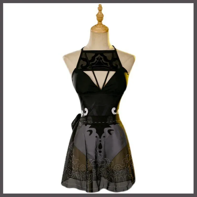 لعبة NieR: Automata YoRHa No.2 Type B أزياء تنكرية 2B Doujin ملابس سباحة صيفية بدلة بيكيني شعر مستعار امرأة مثيرة لحفلات الشاطئ