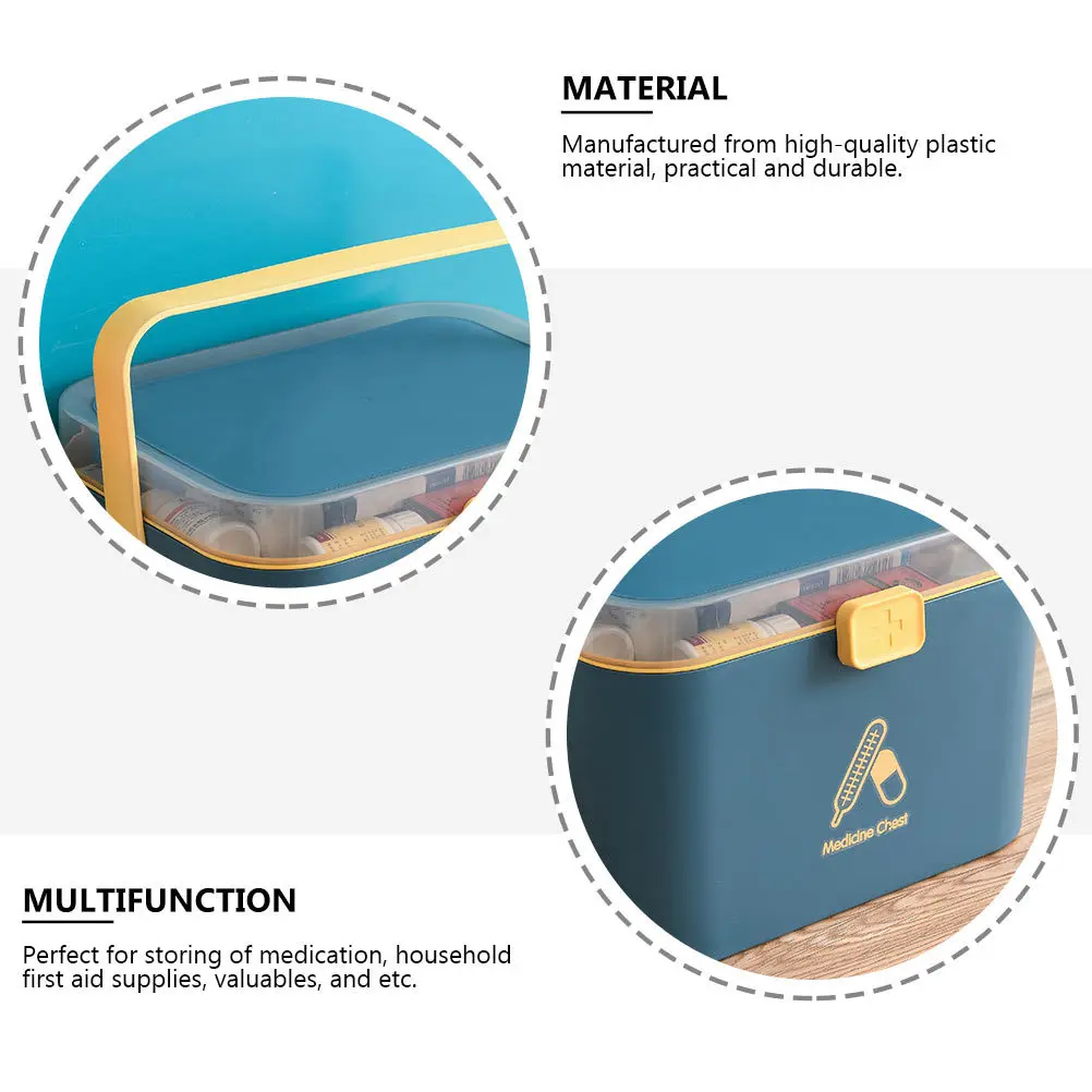 خزانة الأدوية المنزلية، مجموعة الإسعافات الأولية المحمولة متعددة الطبقات، متينة وعملية للفرق العائلية والرياضية