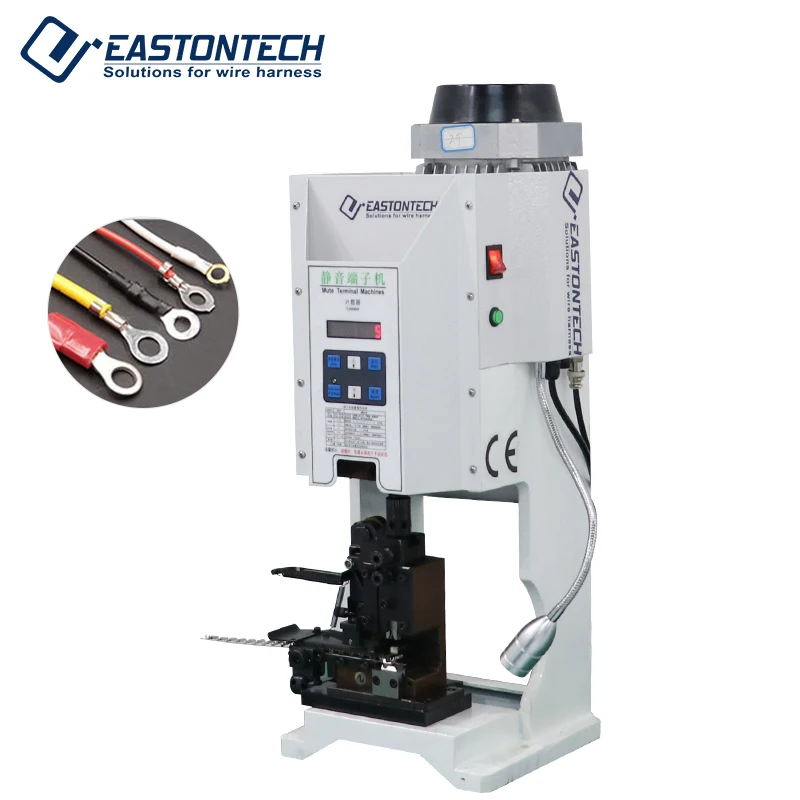 EW-5220 High Precision 750W Motor 2T Crimping Force Automatic Terminal Crimping Machine For Wire Harness Cable Lugs Connectors
