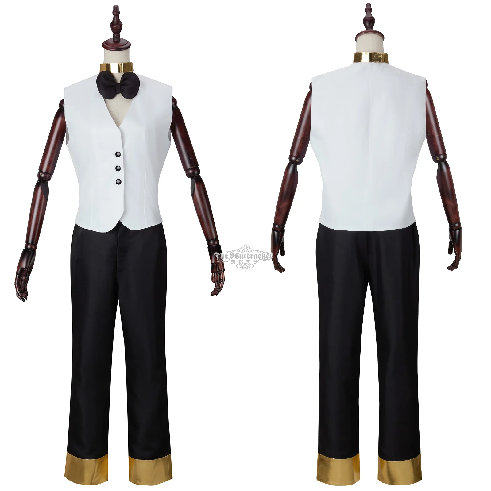 Hazbin Saint Michael Erzengel Michael Cosplay Kostüm Perücke Engel Anzug Männer Halloween Anime Rollenspiel Party weiß Doujin Outfits