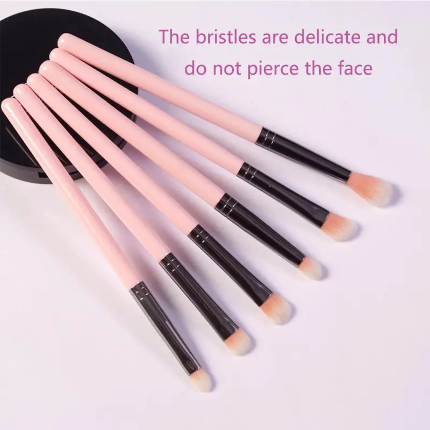 مجموعة فرش مستحضرات التجميل النسائية المحمولة مكونة من 8 قطع من ماكرون كولور للسفر، فنان مكياج محترف، للاستخدام اليومي، Ble #6