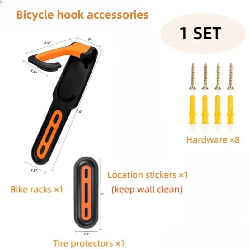 Bicycle Wall Mount Rack Foldable Vertical Bike Rack Wall Mounted Vertical MTB Storage Hanger Cycling Display Stand