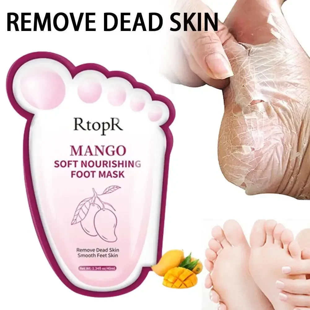 Foot Mask Peel Dead Whitening Moisturizing Exfoliating Renewal Pedicure Remove Dead Moist Skin Gentle and Non Irritating