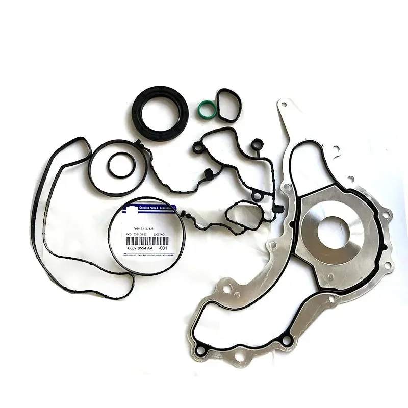 New Genuine Engine Repair Kit Full Gasket Set-Cover Lower 68078554AD, Upper 68216121AB For Jeep Grand Cherokee Chrysler 300C