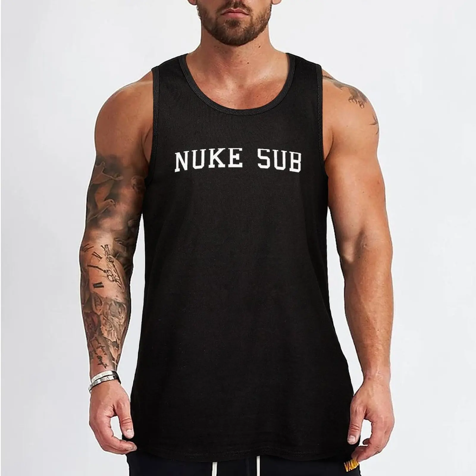 NUKE SUB Tank Top sleeveless vests singlets for men vest for men Short sleeve