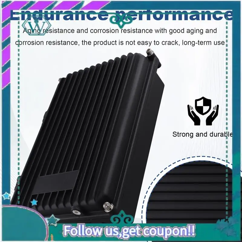 

Upgraded Cast Aluminum AP Bridge Amplifier Enclosure, Waterproof Black Box For Electronics, 260X167x68mm
