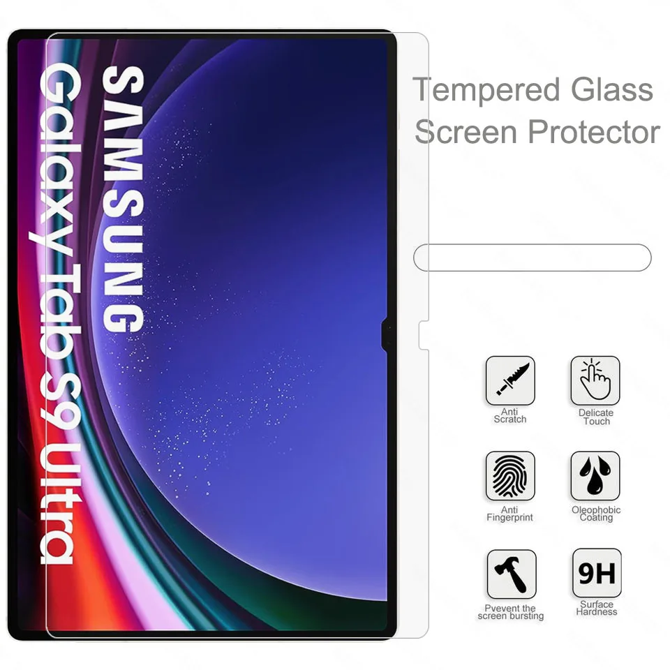 2 szt. Odporne na olej HD odporne na zarysowania ochraniacze ekranu ze szkła hartowanego do Samsung Galaxy Tab S9 Ultra 14,6 cala SM-X910B X916B — zdjęcie 4