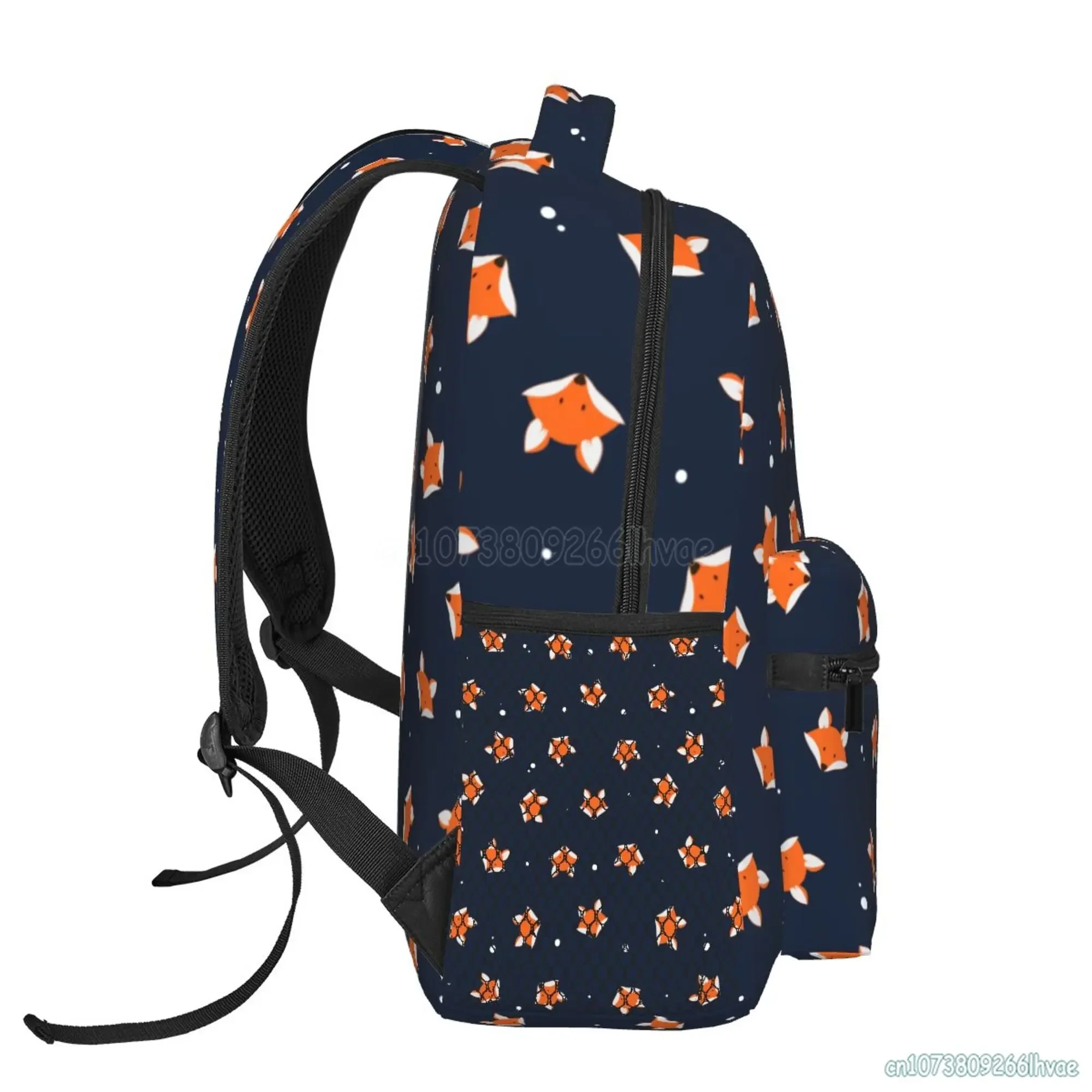 Cute Red Foxes Flower Pattern Backpacks Unisex Travel Bag Fashion Casual Daypack School Bookbags Laptop Backpack for Students