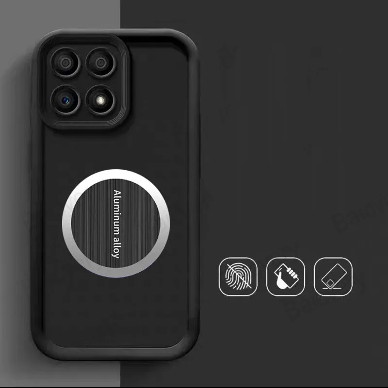 لهاتف Honor X7D 5G / 400 Smart 5G غطاء من البولي يوريثان الحراري الملون Fundas Coque مع ملصق صفائح حديد
