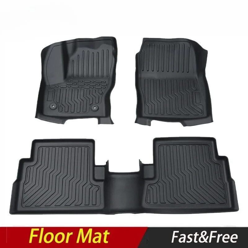 

TPE Rubber Car Floor Mats For 13-19 Ford Escape & 13-18 C-Max Cargo Liner 3pcs United States