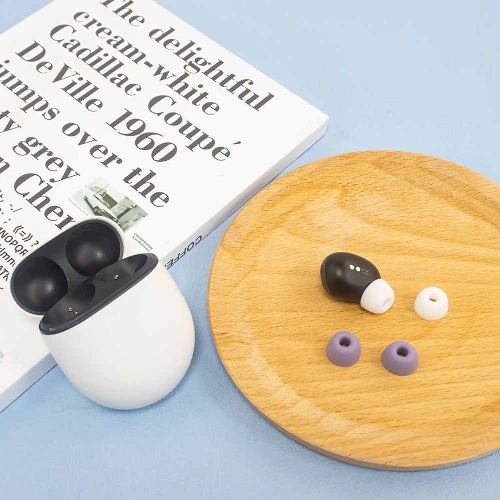 滑り止めシリコンイヤープラグカバー、快適な保護イヤープラグ、Google Pixel Buds Proの交換、5ペア