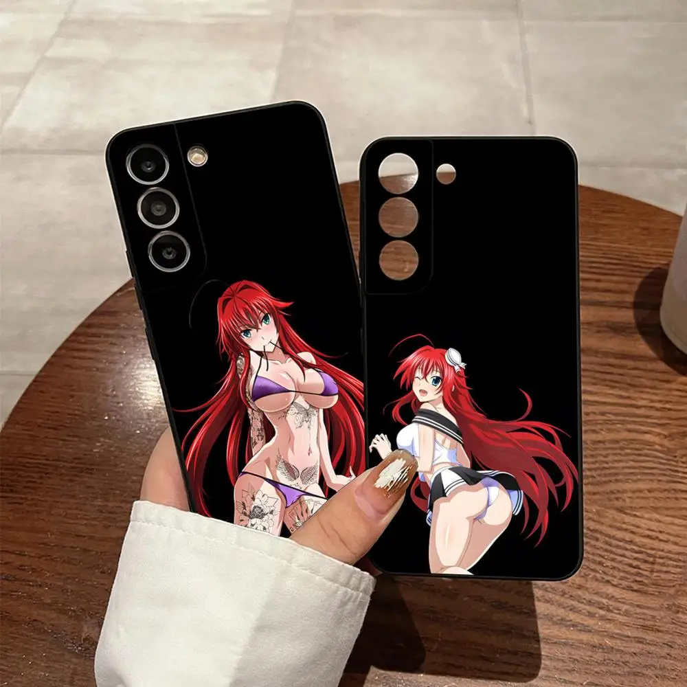 Rias Gremory High School DxD Phone Case for S23 Samsung S24 Ultra S22 S20 Fe S21 Plus Galaxy A54 A34 A24 A53 M54 Note 20 Cover