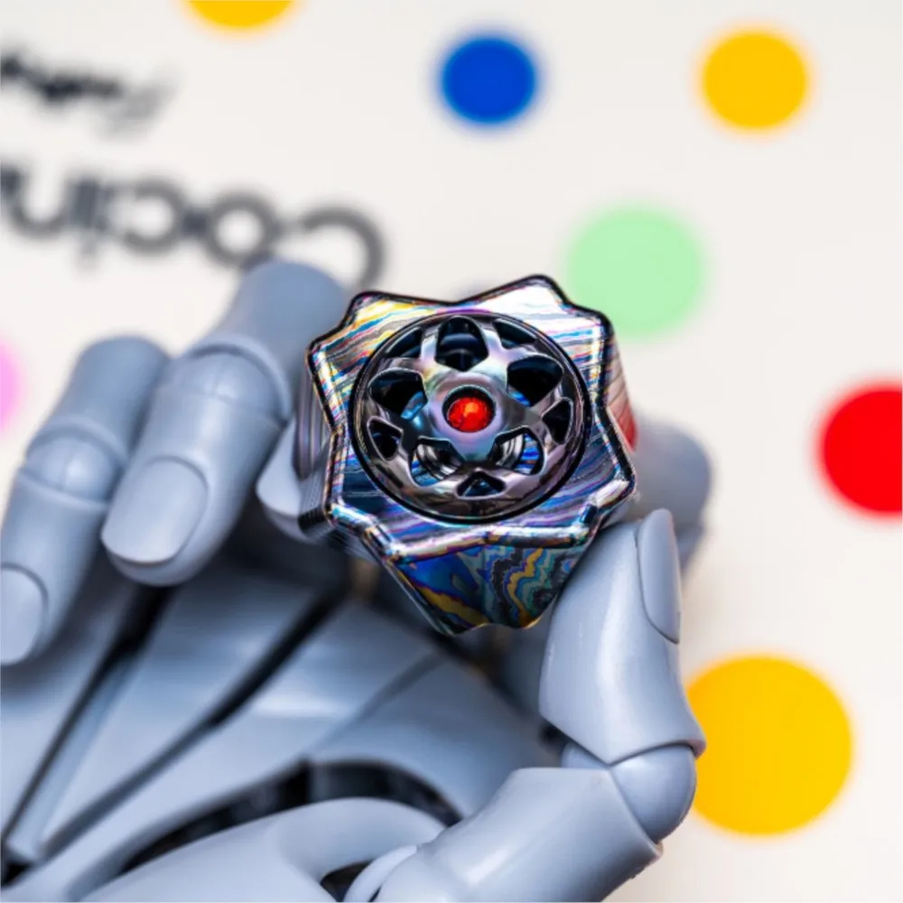 ของเล่นฟิดเจ็ตสปินเนอร์โลหะ YOUBING EDC ซากุระ ไทเทเนียม สำหรับผู้ใหญ่ ของเล่นแก้เครียดแปลกใหม่ ไจโรสโคป