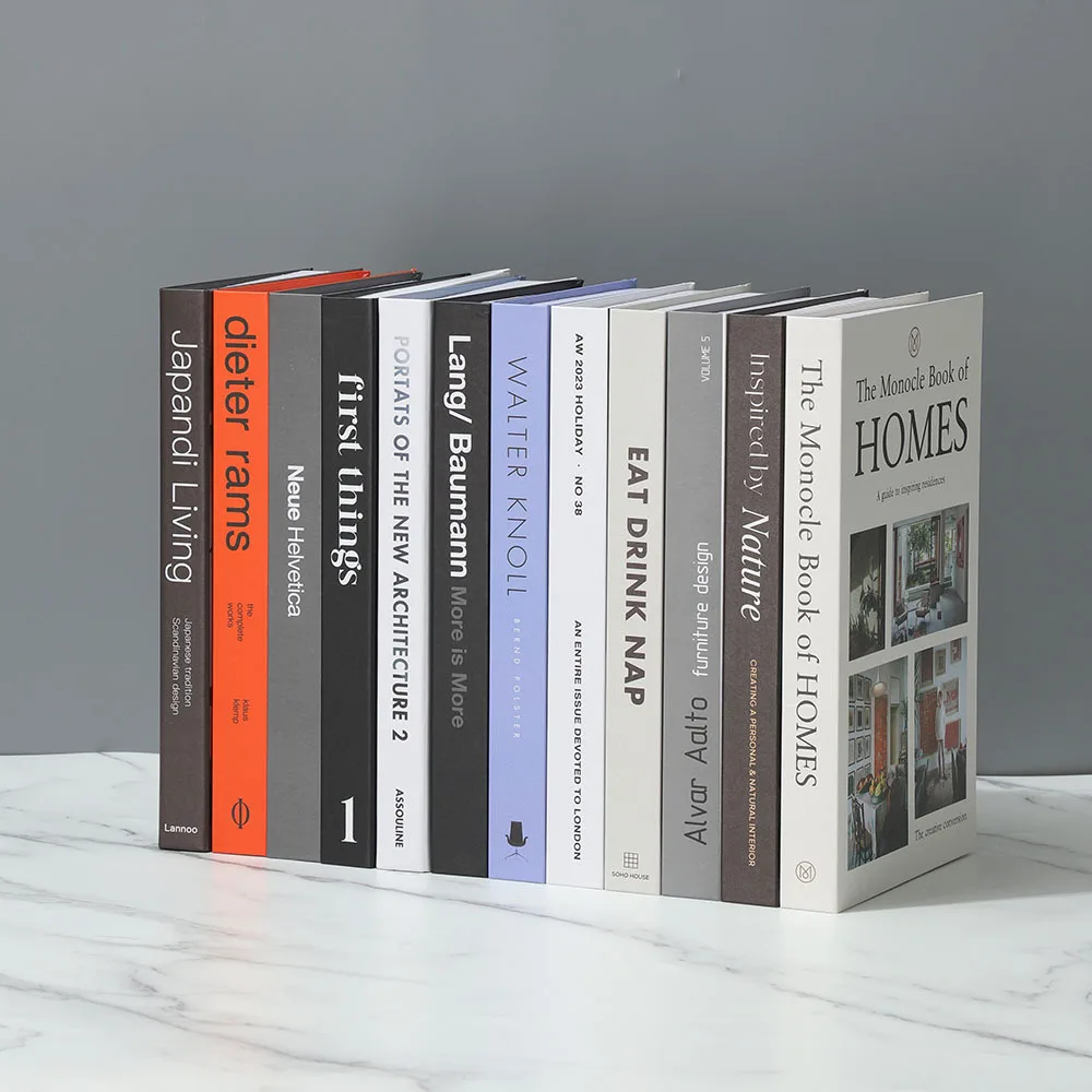 New Fashion Fake Book For Decoration DIY Fold Fake Books Props For Home Decor Living Room Office Coffee Table Decorative Books ﻿