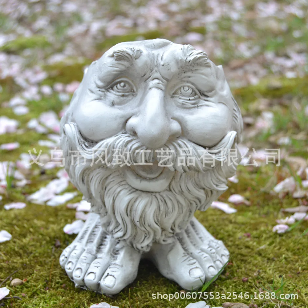 Muggly's The Face Planter- Funny Resin Statue with Drainage Hole