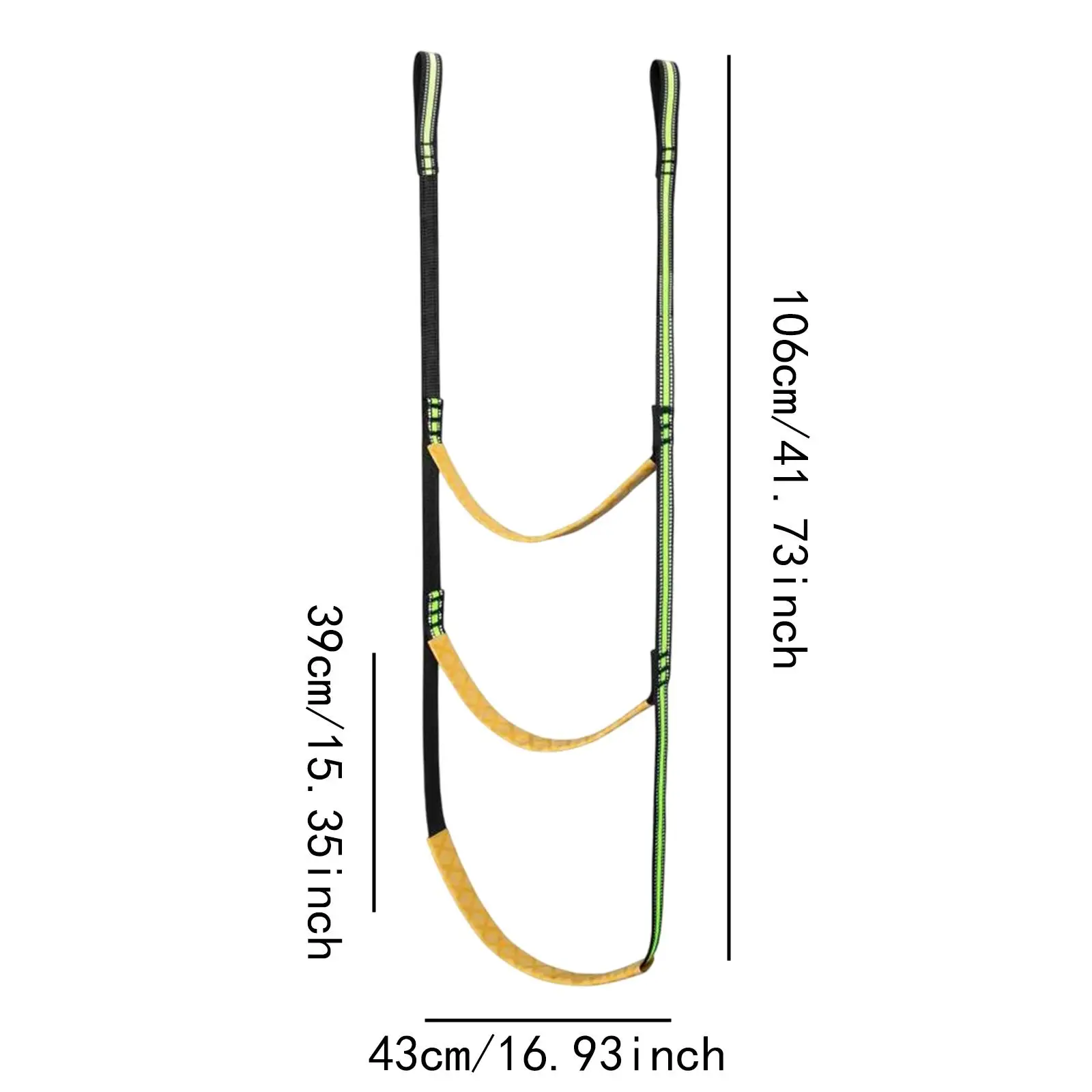 Multifunktionaler Treppensteiger mit reflektierenden Streifen, Lichtseil-Hilfe
