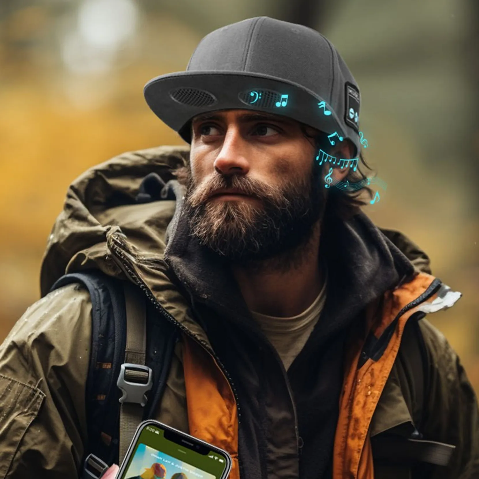 Fashion Sports Sun Visor Hat Baseball Golf Peaked Cap Wireless Bluetooth Speaker Dual Horn Handsfree Call Music Play Outdoor Hat