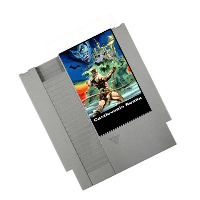 CASTLEVANIA REMIX (Collection of Gold-plated Versions) 42 in 1 Game Cartridge for NES Console