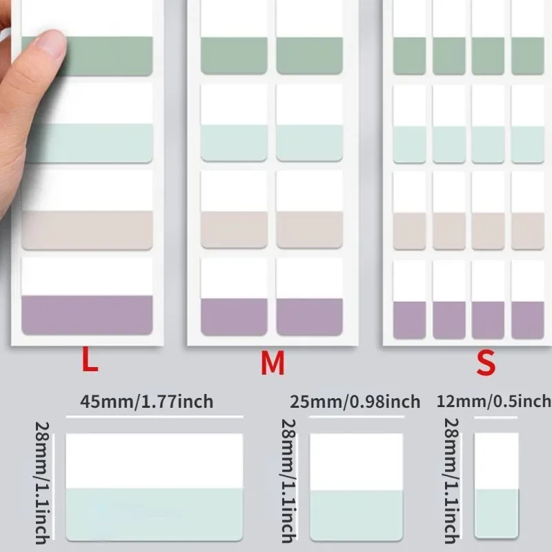 3 مجموعة 60/120/240 قطعة متعددة الألوان لزجة قابلة للكتابة وإعادة تحديد المواقع مؤشر علامات التبويب أعلام للصفحات علامات الكتاب ملاحظات القراءة
